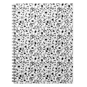Caderno Espiral Padrão de música