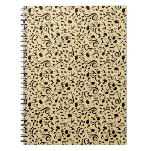 Caderno Espiral Padrão de música
