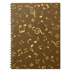 Caderno Espiral Padrão de música