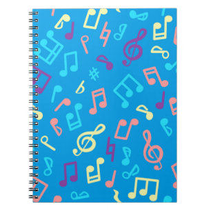 Caderno Espiral Padrão de música