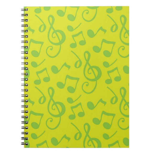 Caderno Espiral Padrão de música (Frente)