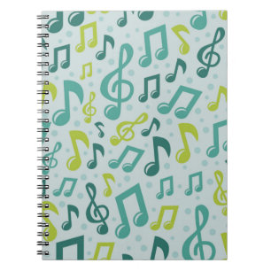 Caderno Espiral Padrão de música