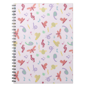 Caderno Espiral padrão de música infantil