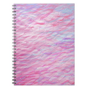 Caderno Espiral padrão de onda abstrato