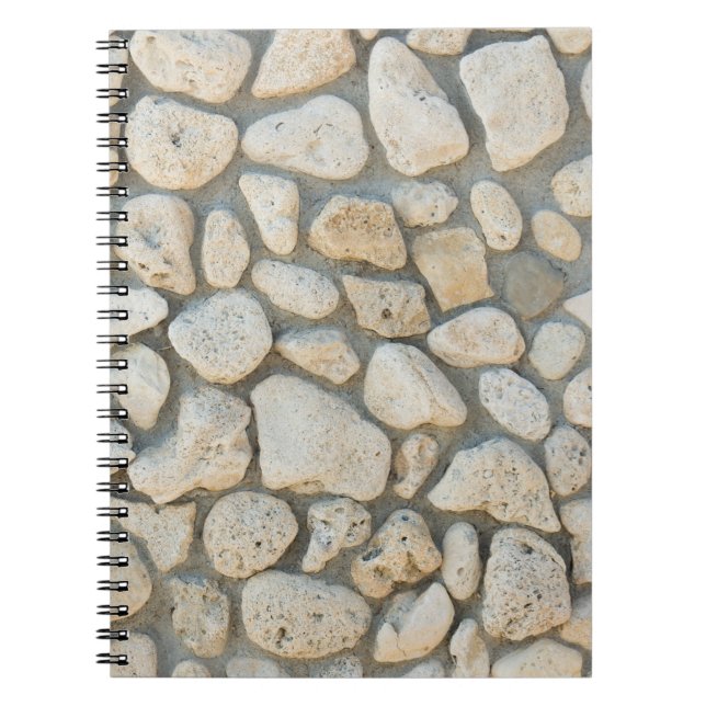 Caderno Espiral Padrão de Pebble (Frente)
