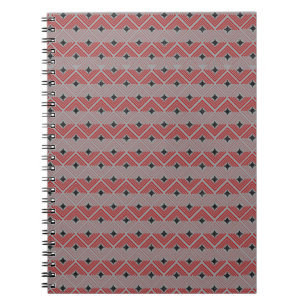 Caderno Espiral Padrão de Pingente Cruz