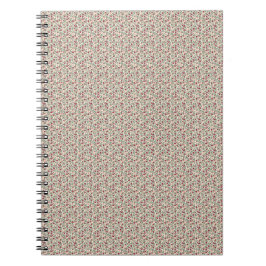 Caderno Espiral Padrão de ramalhete floral utilitário dos anos 194