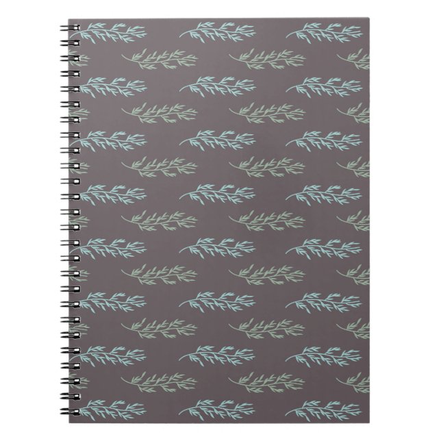 Caderno Espiral padrão de ramificação (Frente)