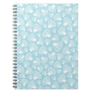 Caderno Espiral Padrão de Shell de Verão