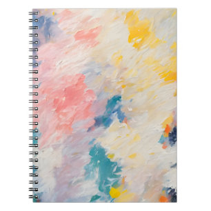 Caderno Espiral Padrão de Sonho de Pastel Whimsy Matizes
