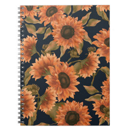 Caderno Espiral Padrão de superfície floral - decoração tropical f