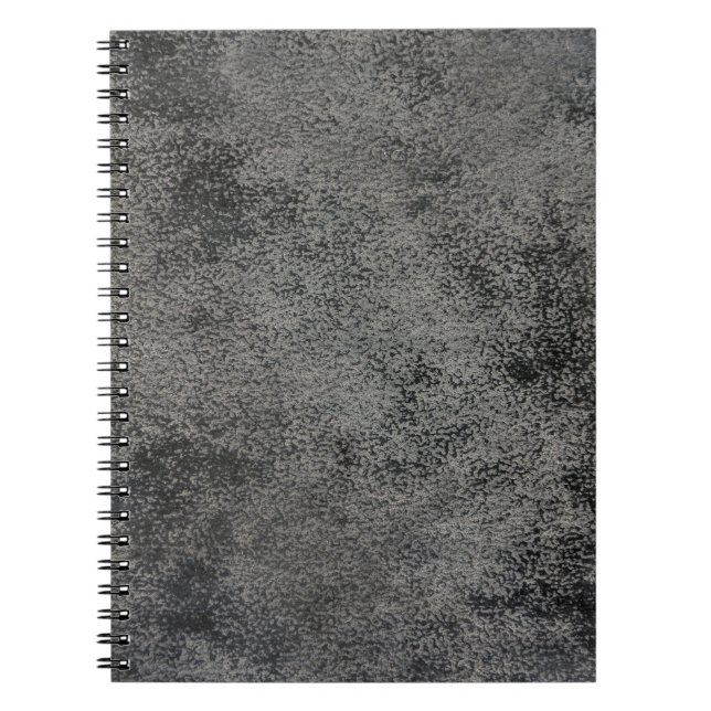 Caderno Espiral padrão de textura de couro (Frente)