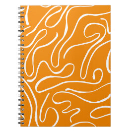Caderno Espiral Padrão de Vibrações Abstratas