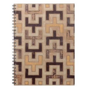 Caderno Espiral Padrão Decorativo de Mudo Africano