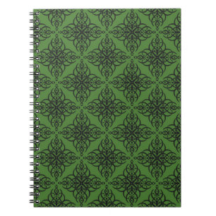 Caderno Espiral Padrão decorativo sem costura com elegância o