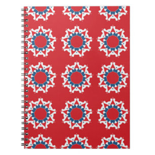 Caderno Espiral Padrão decorativo sem soldadura. Abstrato textura