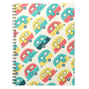 Caderno Espiral Padrão do Reboque Viagem de Corte