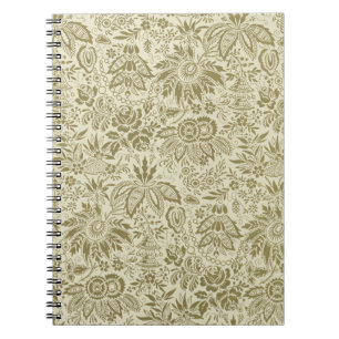 Caderno Espiral Padrão Floral Antídoto Damask Paisley