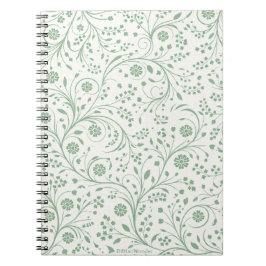 Caderno Espiral Padrão Floral Botânico Elegante – Natureza Minimal