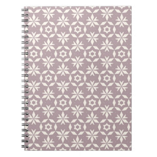 Caderno Espiral Padrão floral contínuo ventilado. Elegante ornamen