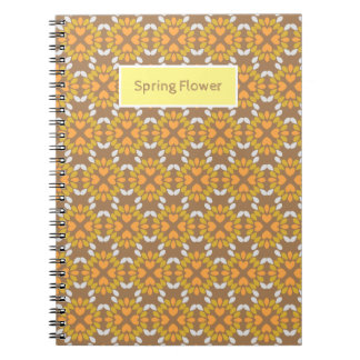 Caderno Espiral padrão floral de primavera floral