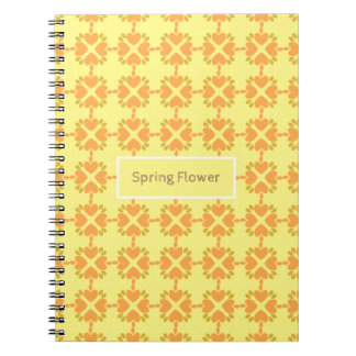 Caderno Espiral padrão floral de primavera floral