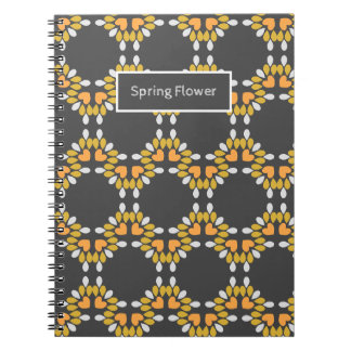 Caderno Espiral padrão floral de primavera floral