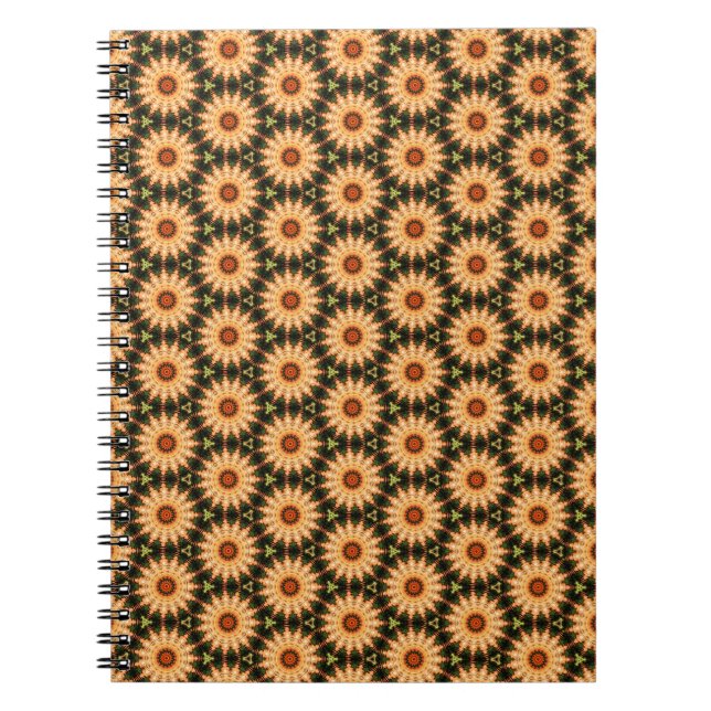 Caderno Espiral padrão floral de verão (Frente)
