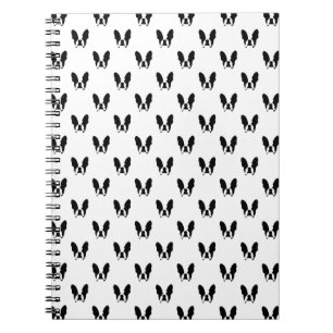 Caderno Espiral Padrão francês do buldogue