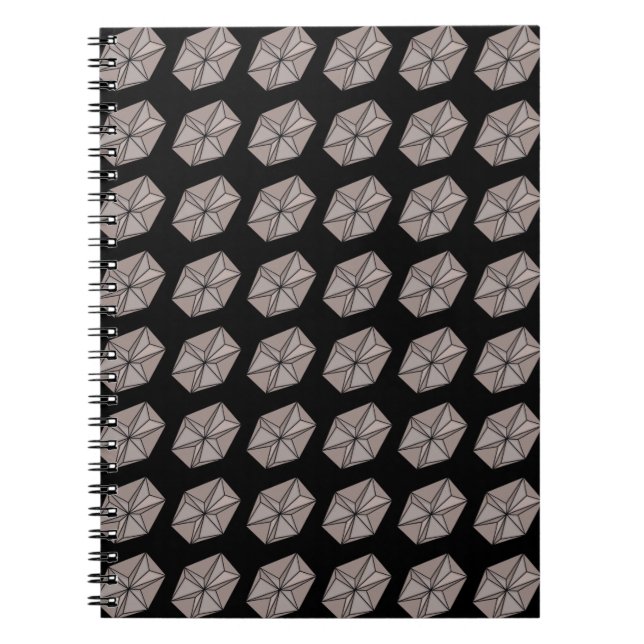 Caderno Espiral Padrão Geométrico (Frente)