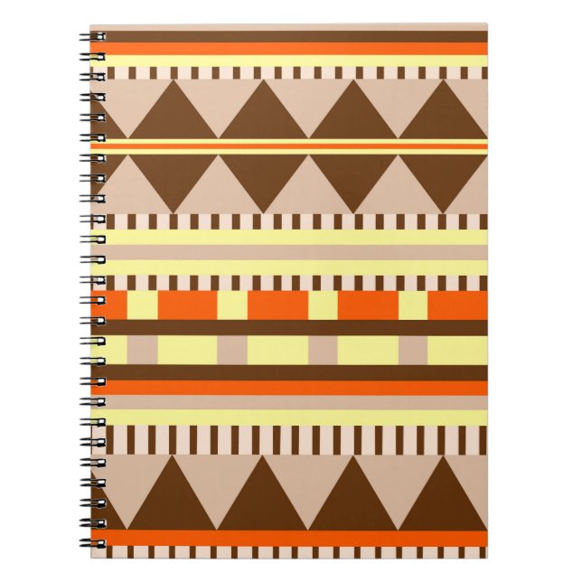 Caderno Espiral Padrão geométrico (Frente)
