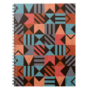 Caderno Espiral Padrão Geométrico 28