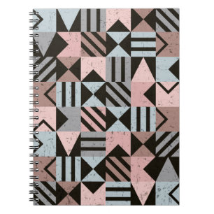 Caderno Espiral Padrão Geométrico 29