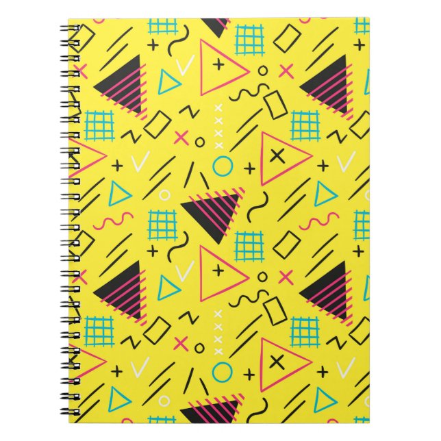 Caderno Espiral Padrão Geométrico 6 (Frente)