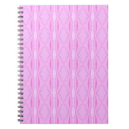 Caderno Espiral Padrão Geométrico Lilac e Diamante Magenta Rosa
