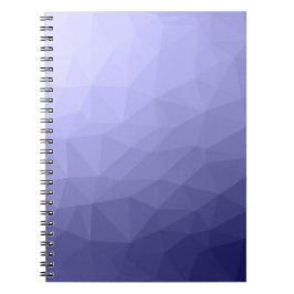 Caderno Espiral Padrão geométrico violeta roxa de malha azul