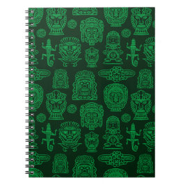 Caderno Espiral Padrão inspirado no Aztec