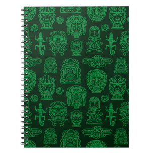 Caderno Espiral Padrão inspirado no Aztec