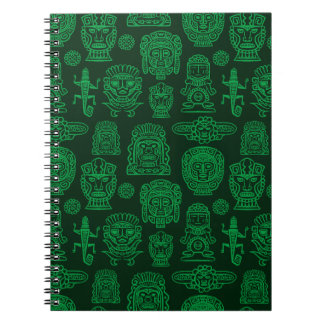Caderno Espiral Padrão inspirado no Aztec