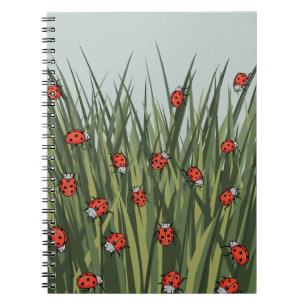 Caderno Espiral Padrão Ladybug ladybird