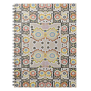 Caderno Espiral Padrão moderno de girassóis