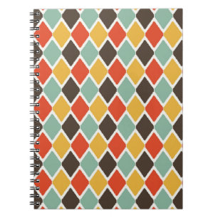 Caderno Espiral Padrão moderno de moda tribal