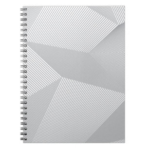 Caderno Espiral Padrão moderno, tendência, legal, simples e artíst
