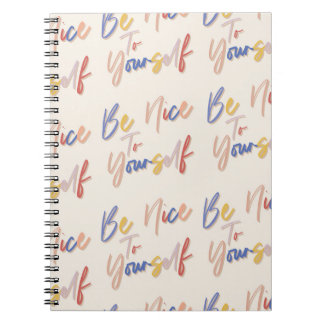 Caderno Espiral Padrão Motivacional Colorido