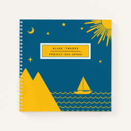 Caderno Espiral Padrão Natureza