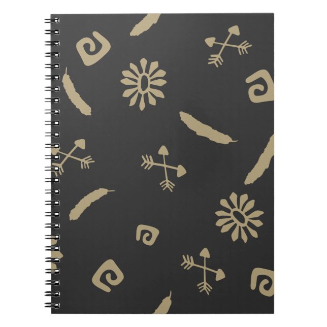 Caderno Espiral Padrão perfeito americano (Frente)