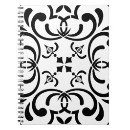 Caderno Espiral Padrão preto