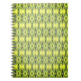 Caderno Espiral Padrão preto e amarelo