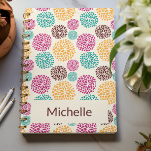 Caderno Espiral Padrão primavera - Boho Bright personalizado
