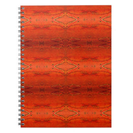 Caderno Espiral Padrão Rustic Orange Aztec
